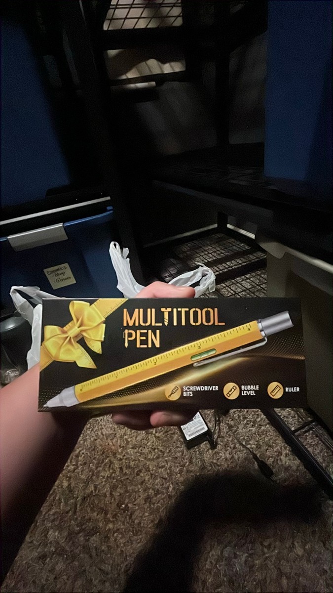 6-in-1 Multitool Pen with Level & Screwdriver