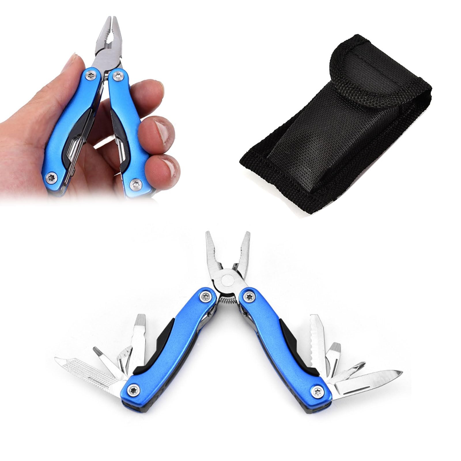 11 in 1 Folding Stainless Steel Multifunctional Pliers, Multi-Function Pliers, MultiT…