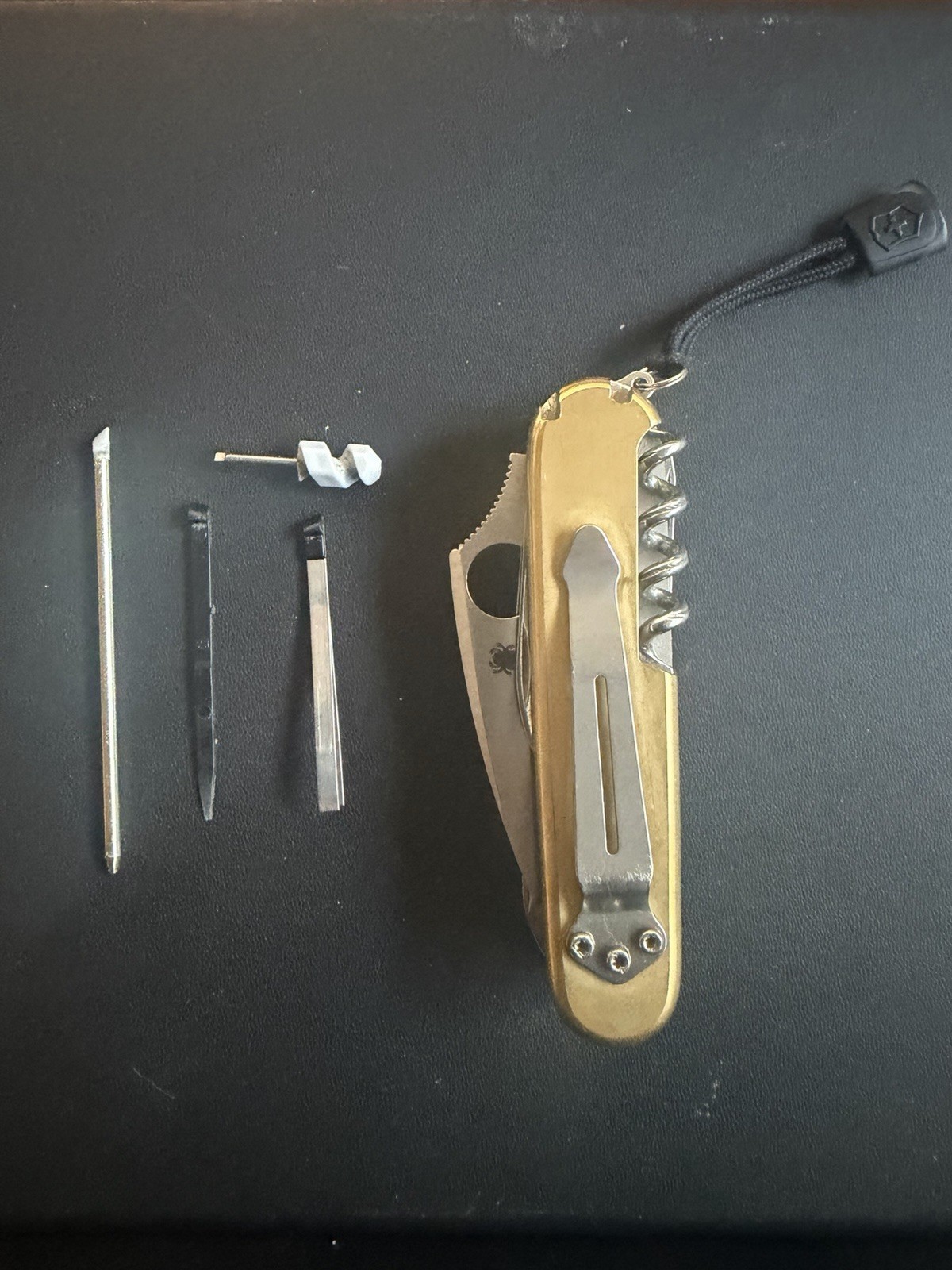 Custom Spydernox | Victorinox Huntsman | Spyderco VG-10 Blade | Brass Scales