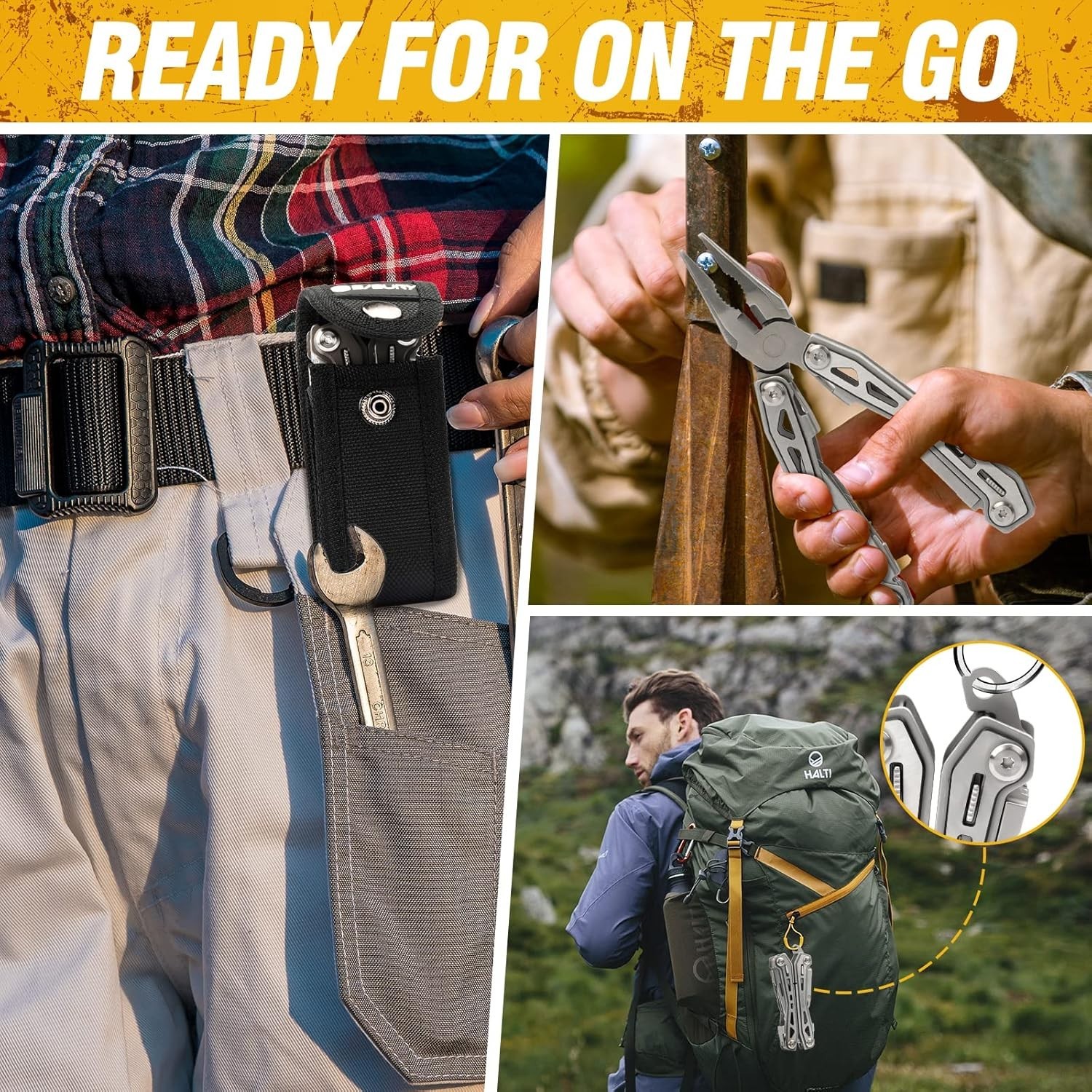 Durable 17-in-1 EDC Multitool for Camping & Home Repair – Lightweight & Compact