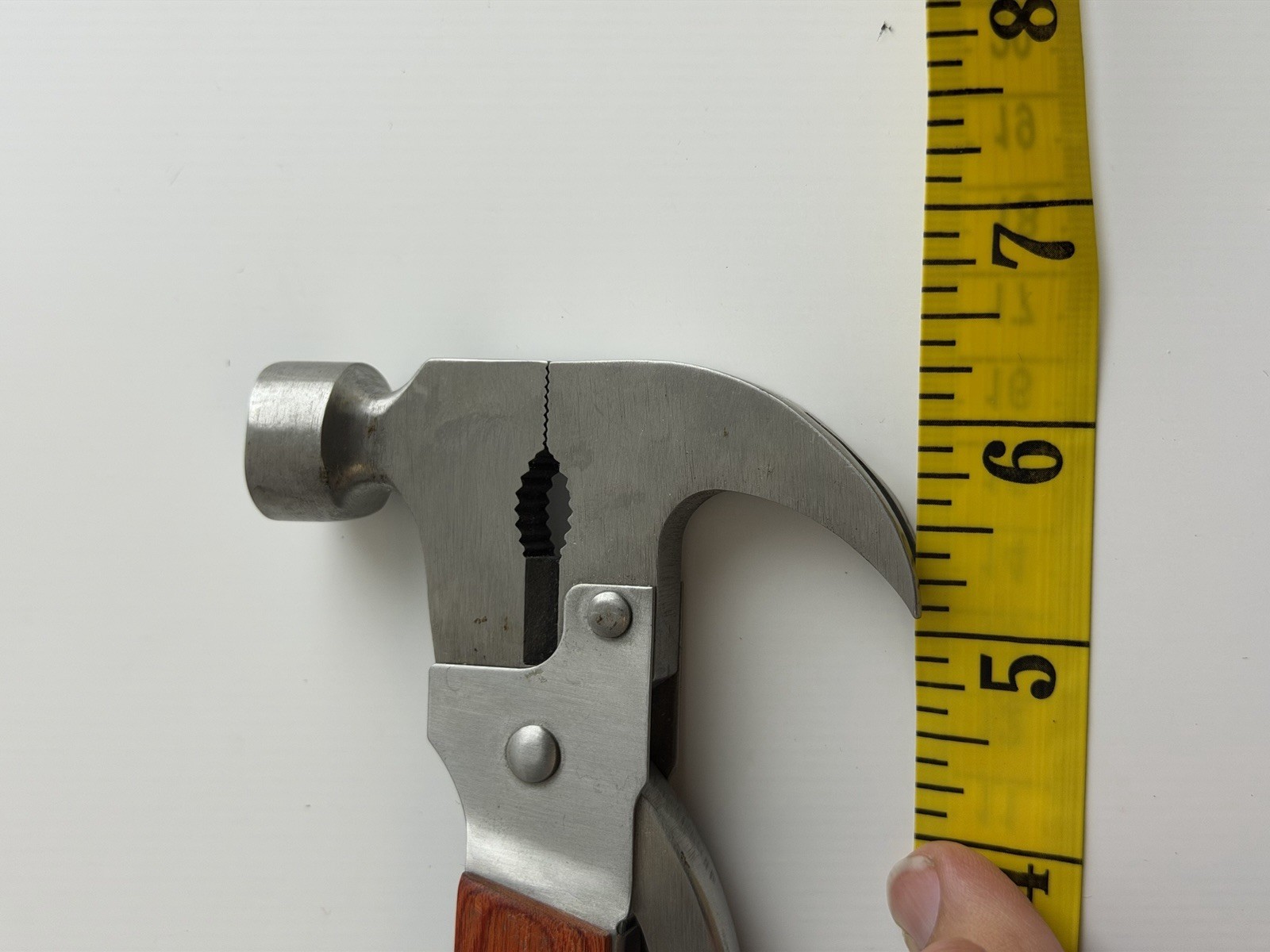 Bob Vila Signature Series Hammer Multitool Pliers Saw Knife Pocket Tool Wood