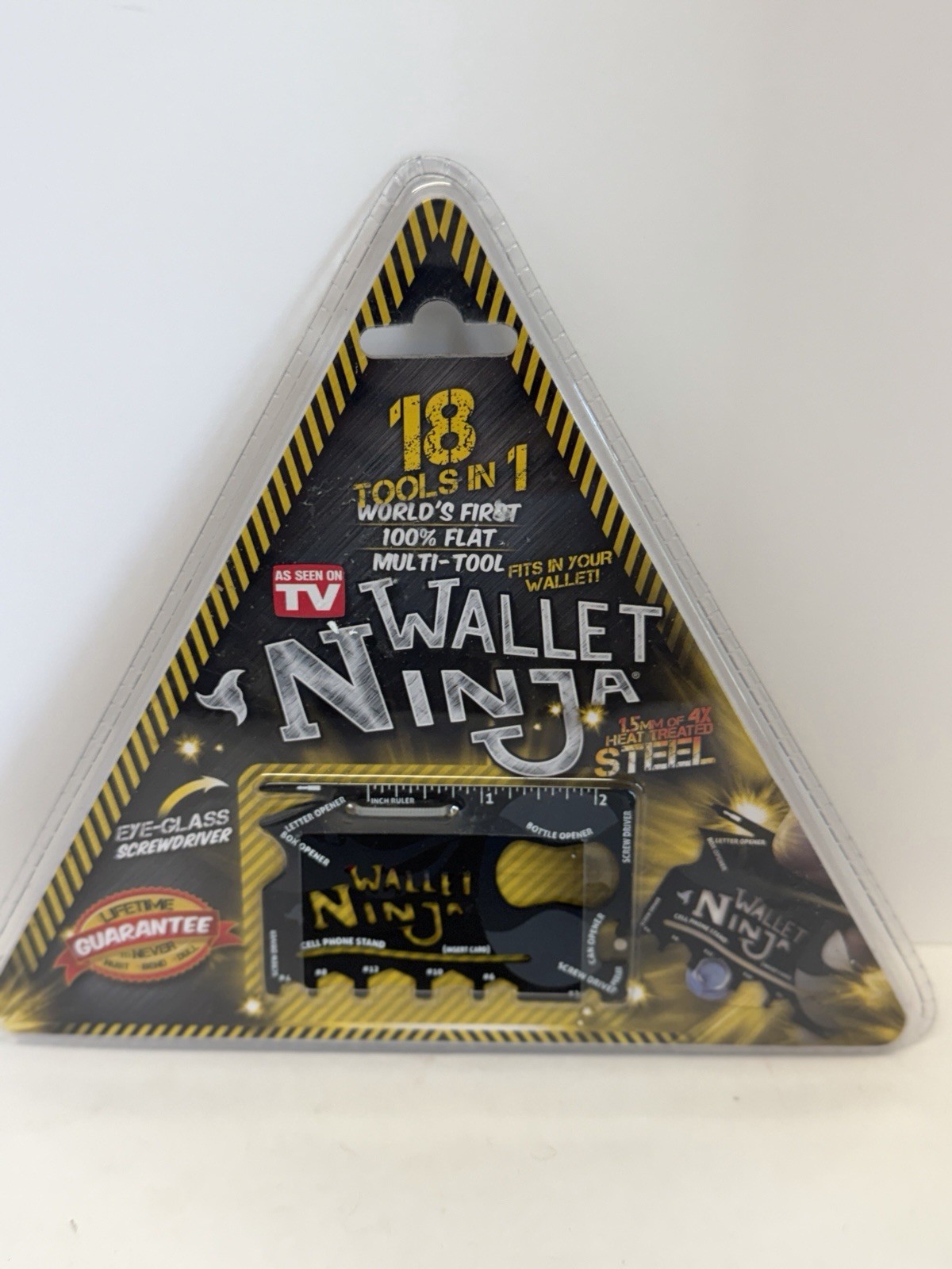 WALLET NINJA 18 Tools in 1 Flat Multi Wallet CC Size Tool AS SEEN ON TV NEW