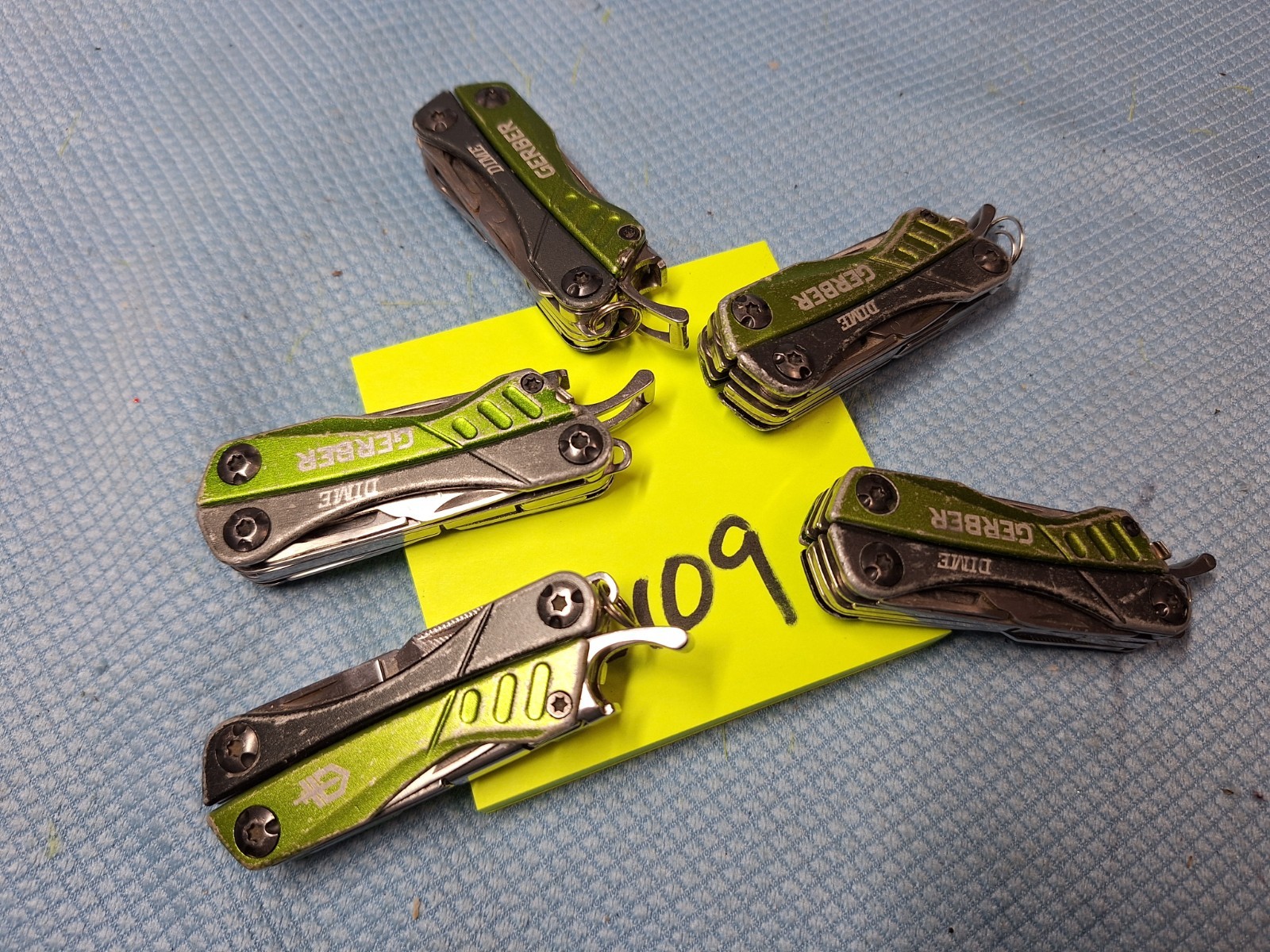 5 Gerber Dime Multi Tool Knife Green LOC Z109