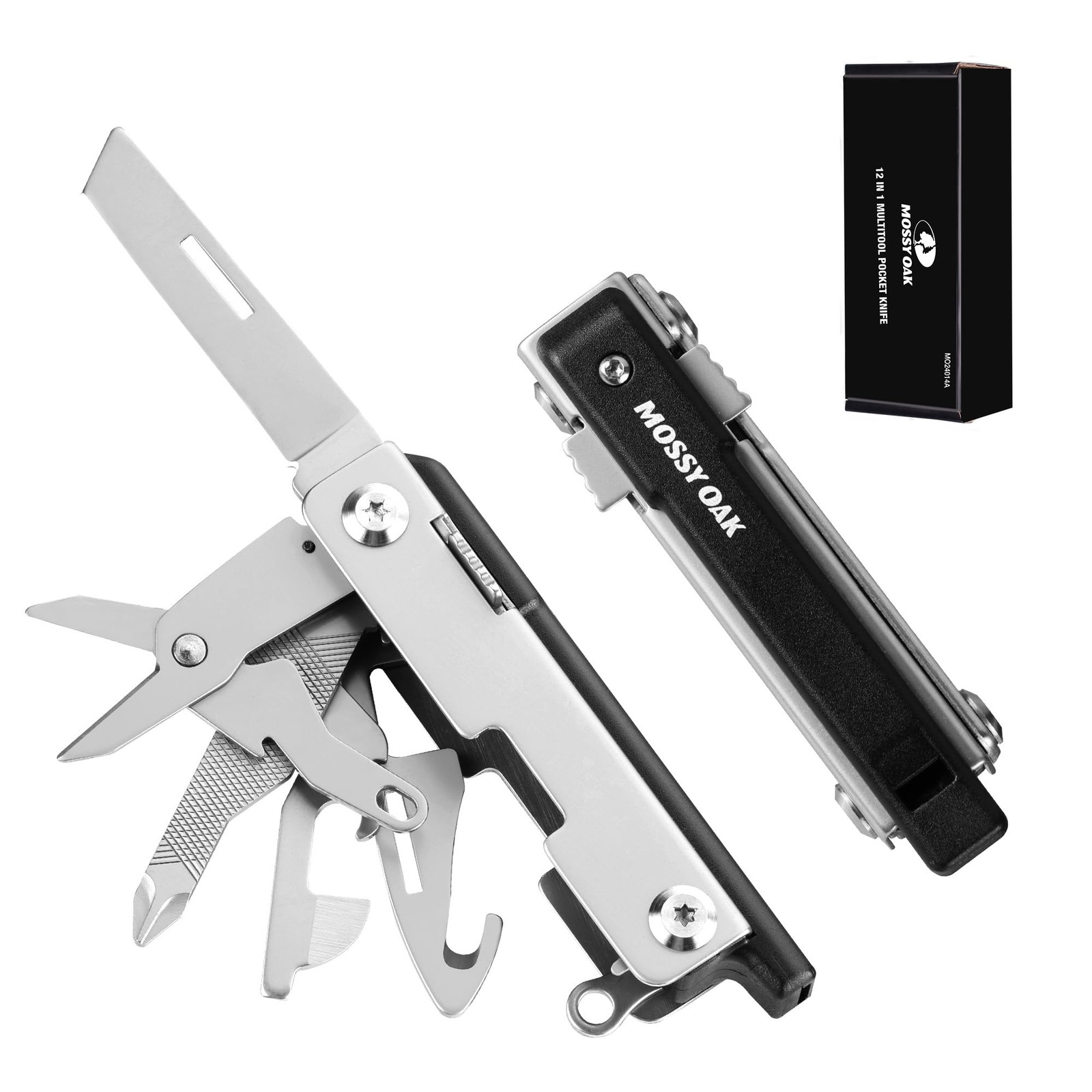 Multitool,12-in-1 EDC Keychain Multitool with Pocket , Scissors, Screwdrivers…