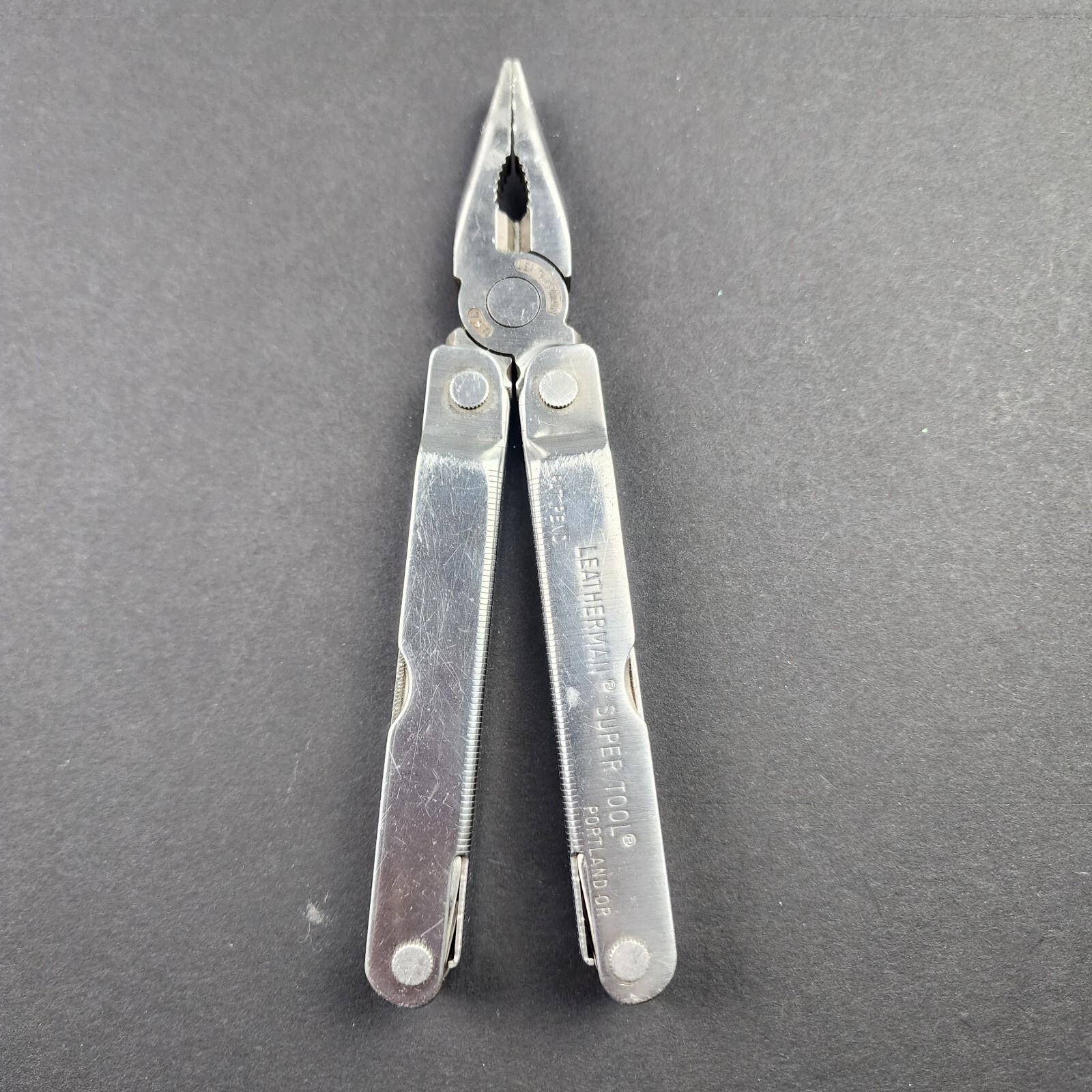 Original Super Tool Black Oxide Multitool Made In USA w Nylon Sheath