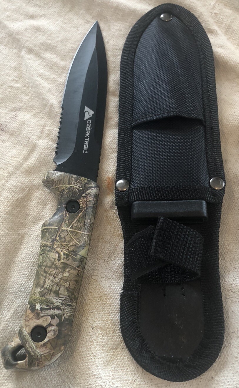 Ozark Trail Hunting Knives Fixed Blade Knife Manual Open