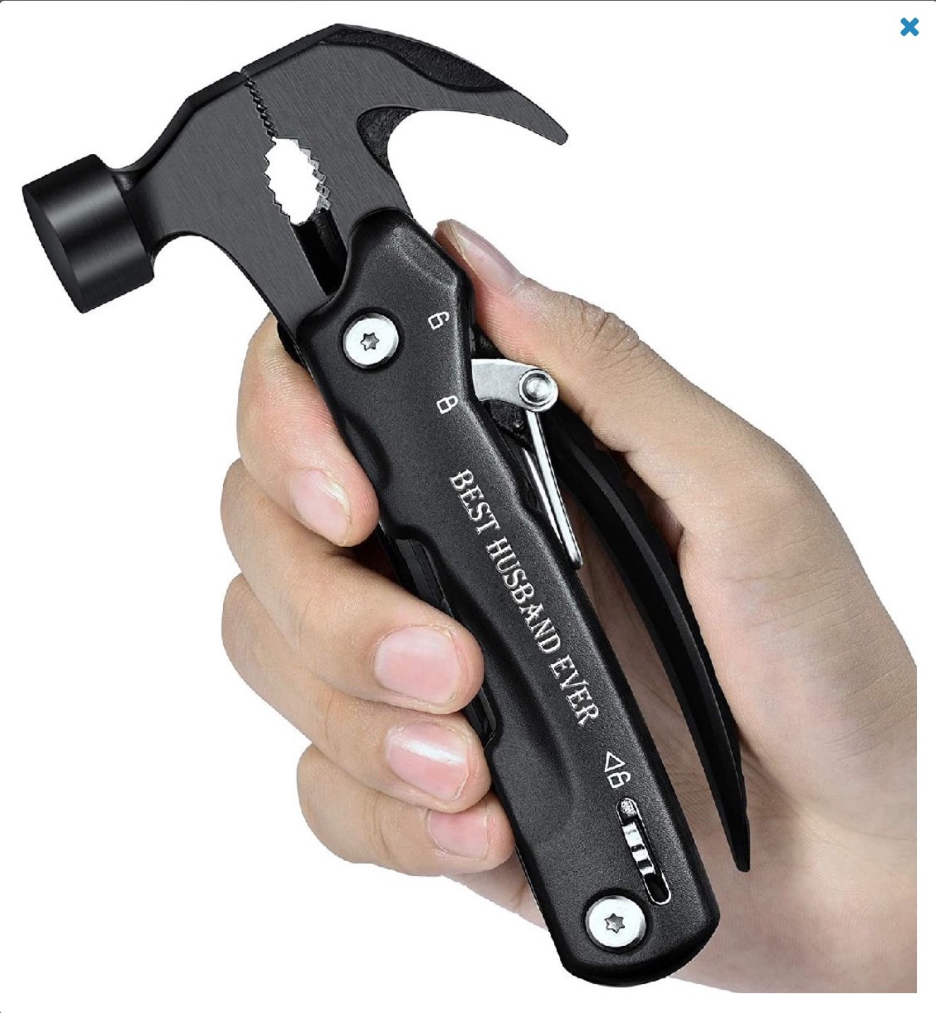 14-in-1 Multi Tool Hammer Pliers S/Steel Survival Pocket Tool Gift for Dad/Husba
