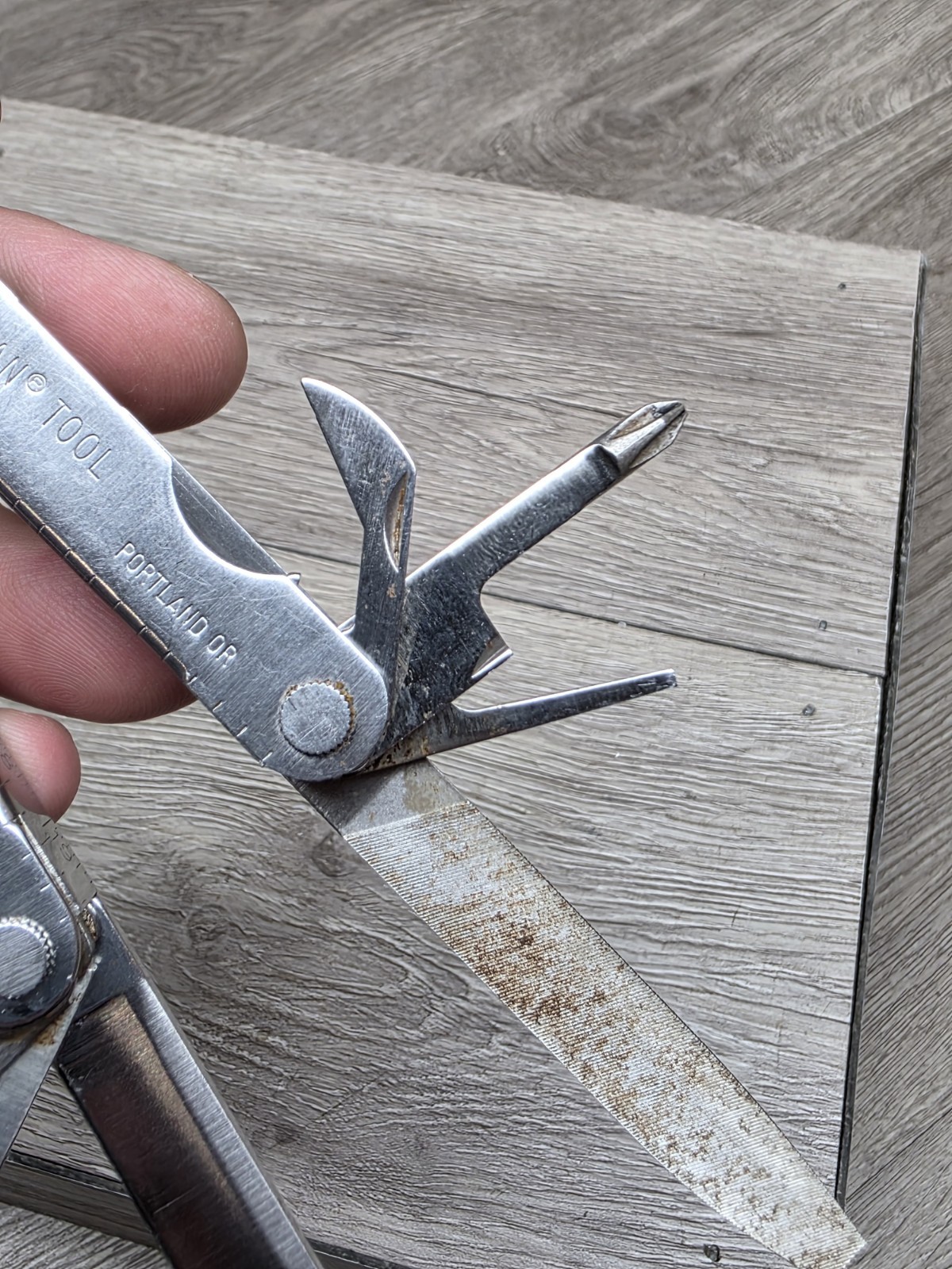 Vtg 1995 Leatherman Tool Multi Camp Survival Pliers Knife Vintage USA READ!!