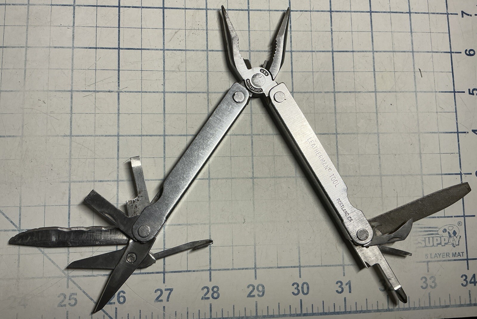 Vintage Original Leatherman Multi Tool Portland OR Leather Sheath USA