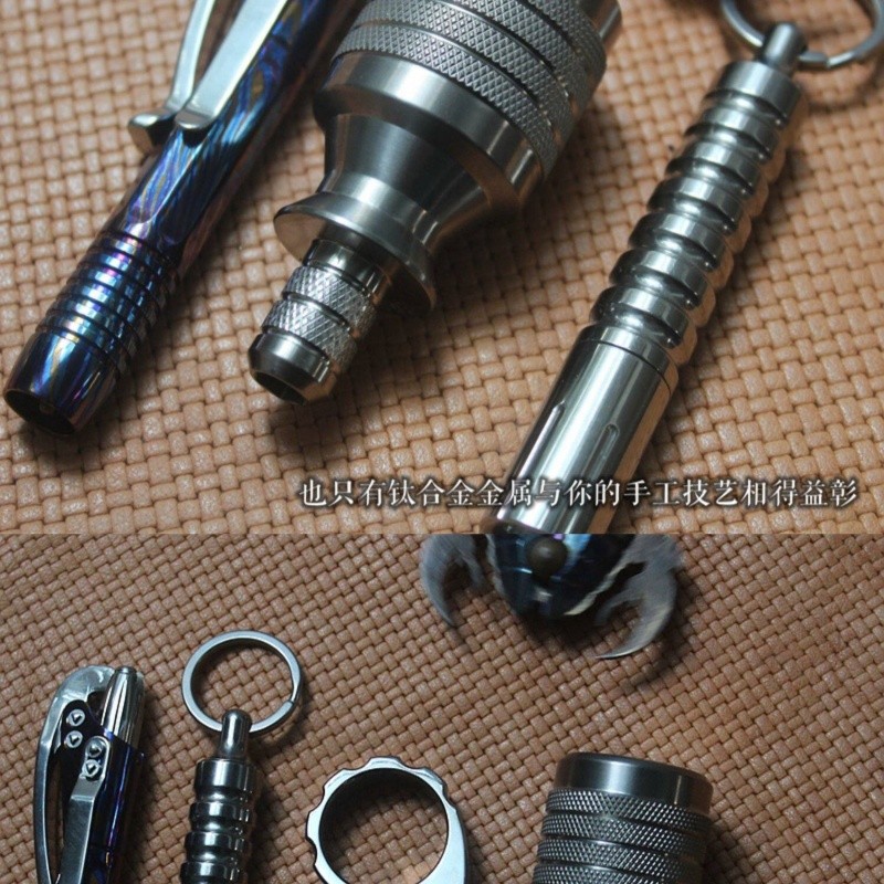 Titanium Alloy Screwdriver Portable Cross Bit EDC Pocket Tools Multi-functional