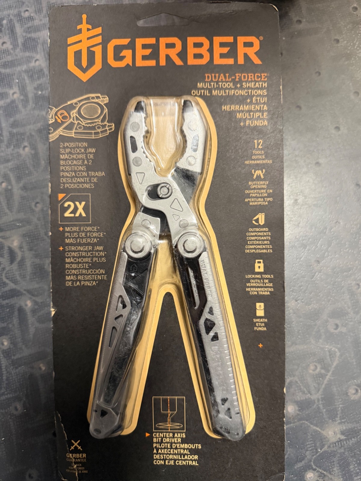 Gerber Dual Force Multi-Tool – Black/Silver With Sheath