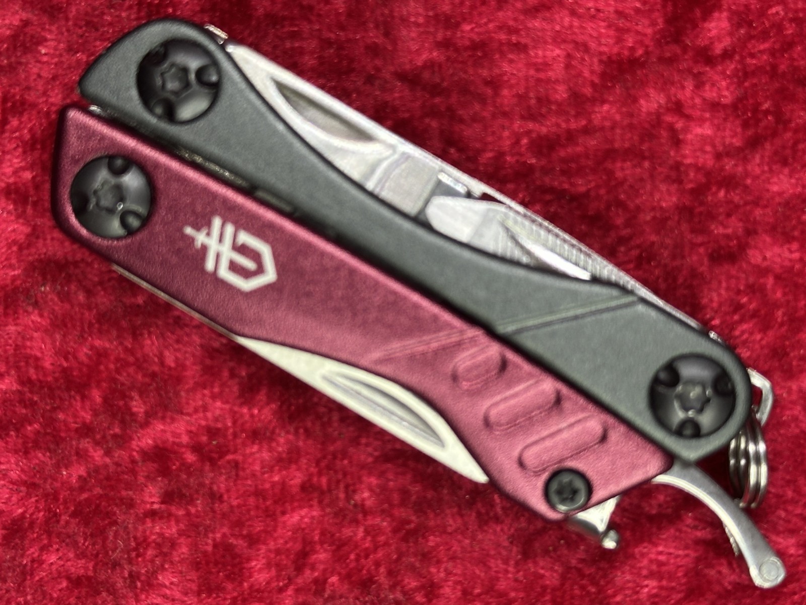 Gerber Dime Burgundy Wine Mini Multi-Tool Keychain Random Pick Rare Color (678)