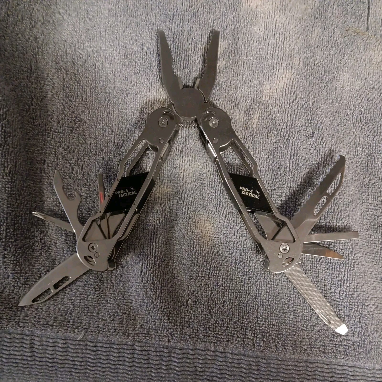 PRO-4 TACTICAL 12 IN 1 MULTI-TOOL PLIERS/ W NYLON SHEATH