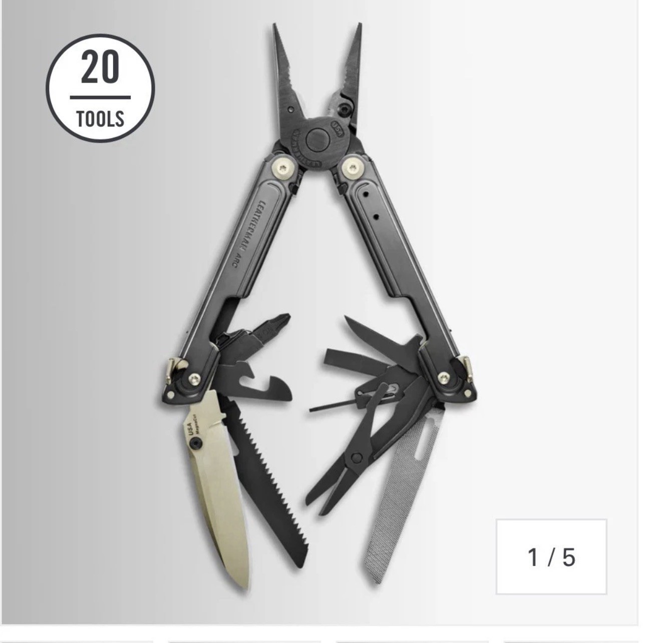 Leatherman Arc Obsidian Multitool. Limited Edition w/Leather Sheath. Sealed.