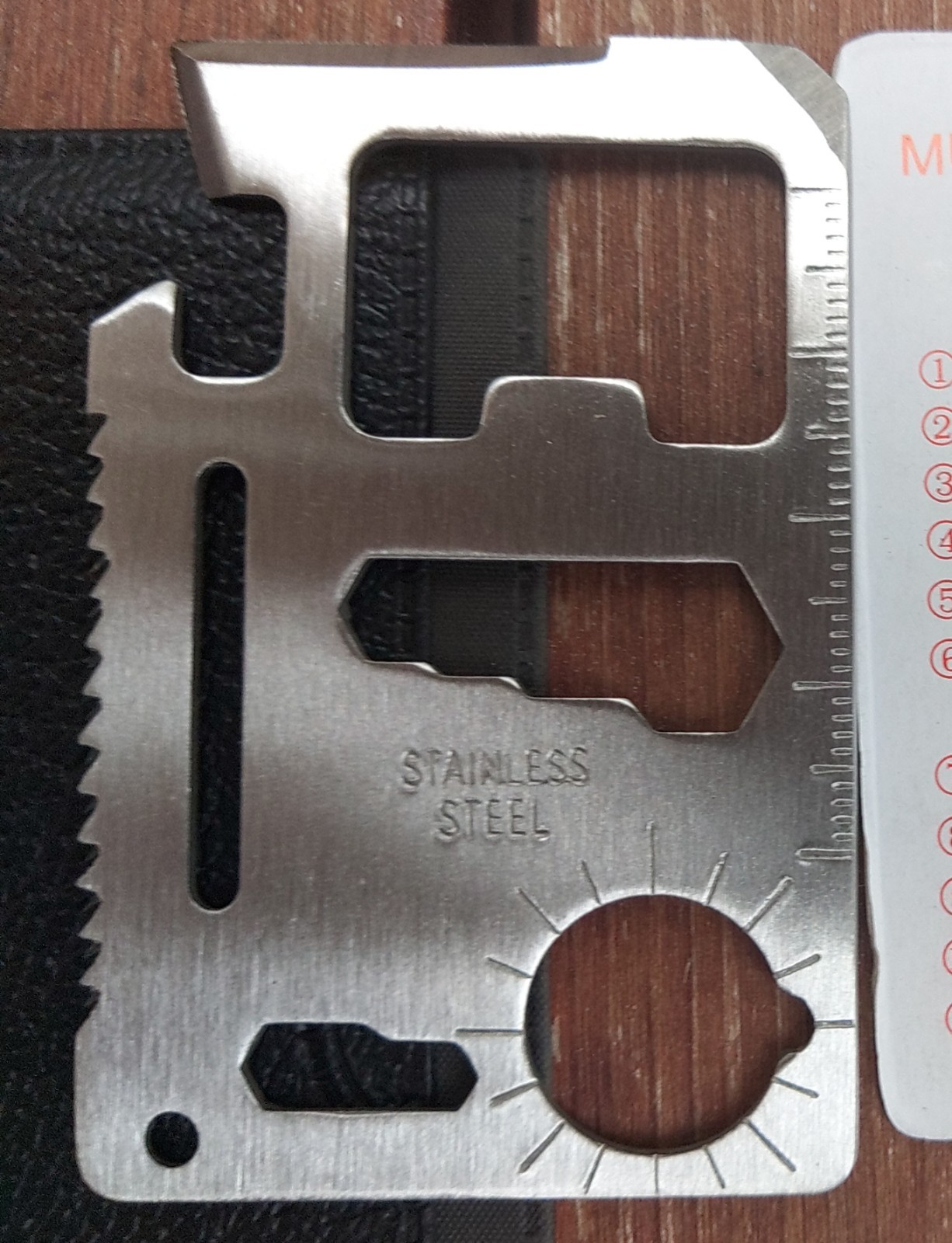New Tactical 11 in 1 Survival Pocket Credit Card Multi-tool Stainless Steel