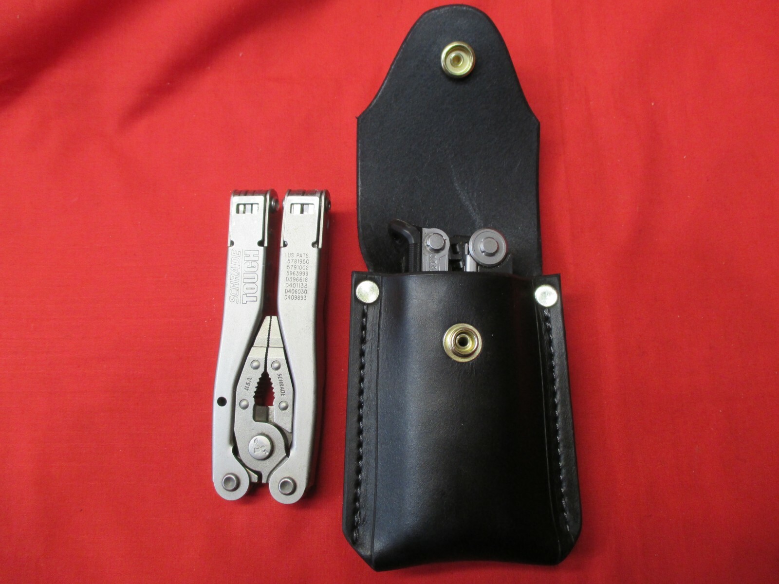 Leather Sheath for Gerber Center Drive or Schrade Tough Multi Tool. R or L Hand