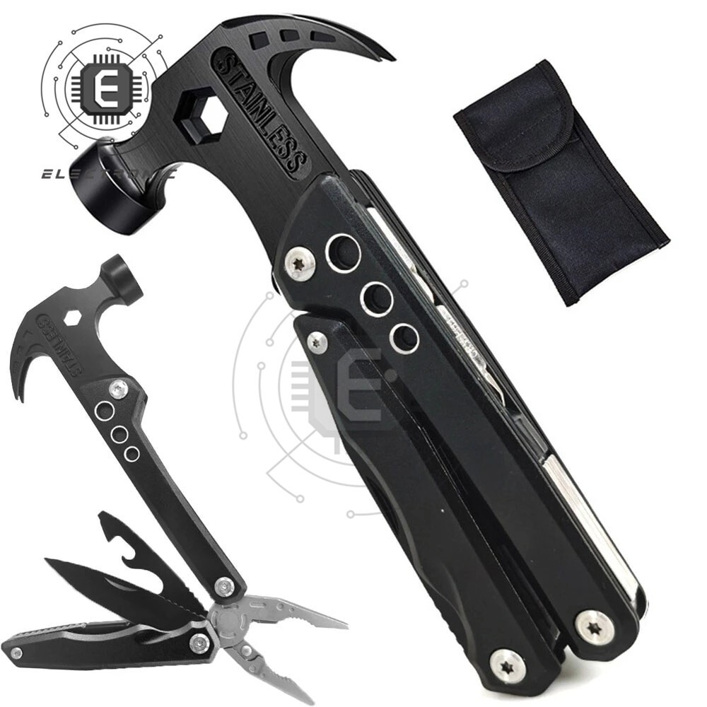 Stainless Steel Pliers Multitool Combination Outdoor Mini Multifunctional Hammer