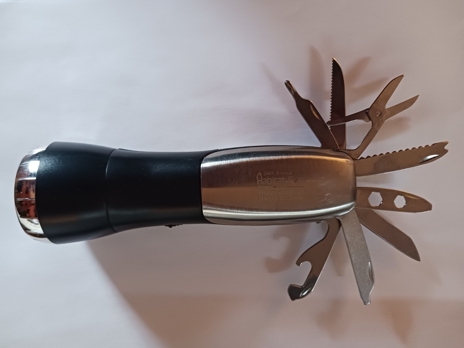 PROTOCOL 12-IN-1 MULTI TOOL WITH LED FLASHLIGHT