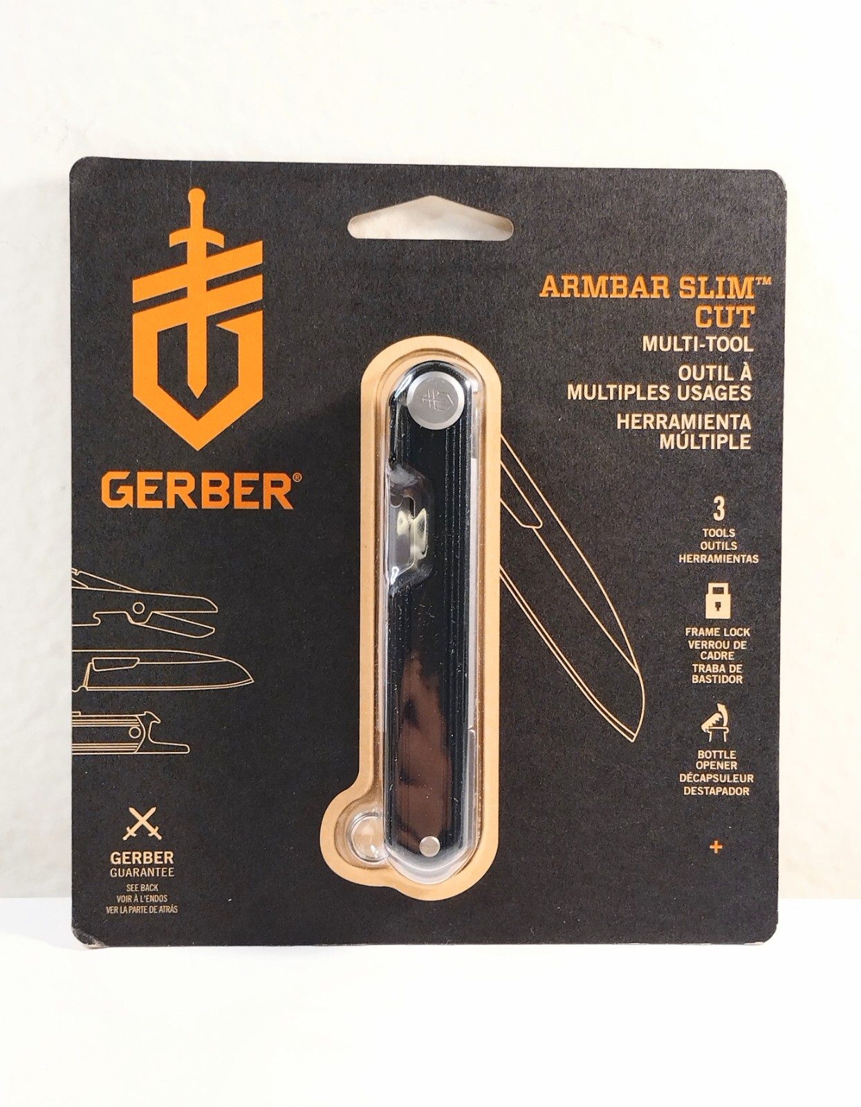 Gerber Armbar Slim Cut Multi-Tool Knife Color: Onyx