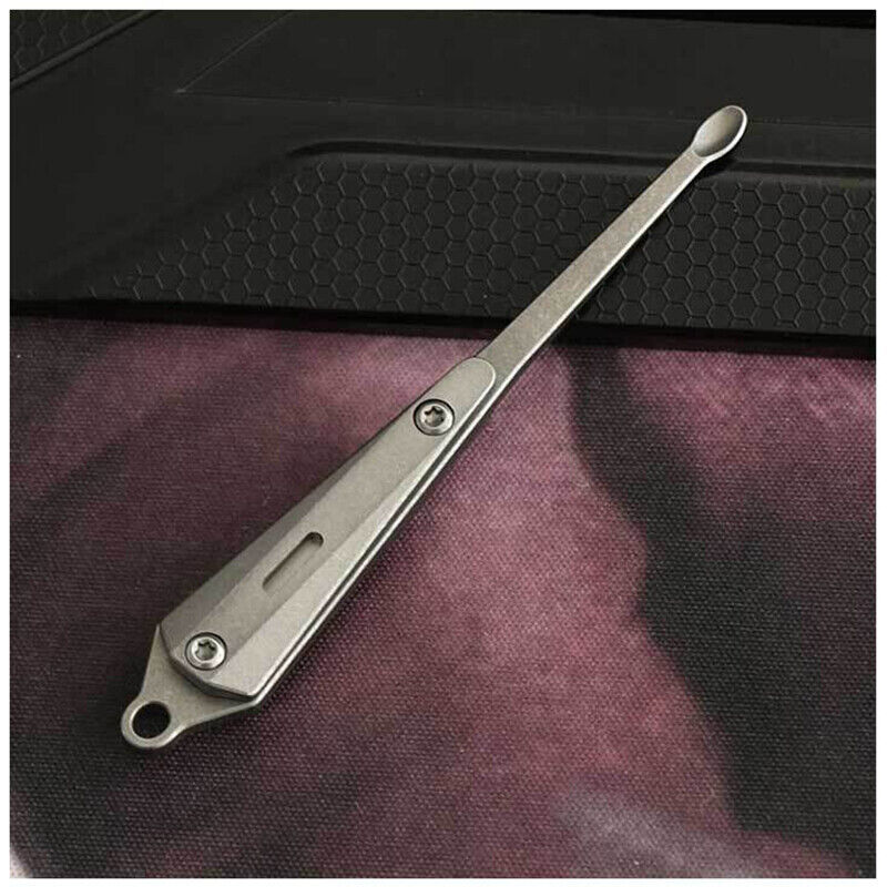 Titanium Alloy EDC Large Earwax Cleaner Ear Pick Wax Remover Spoon Clean Health