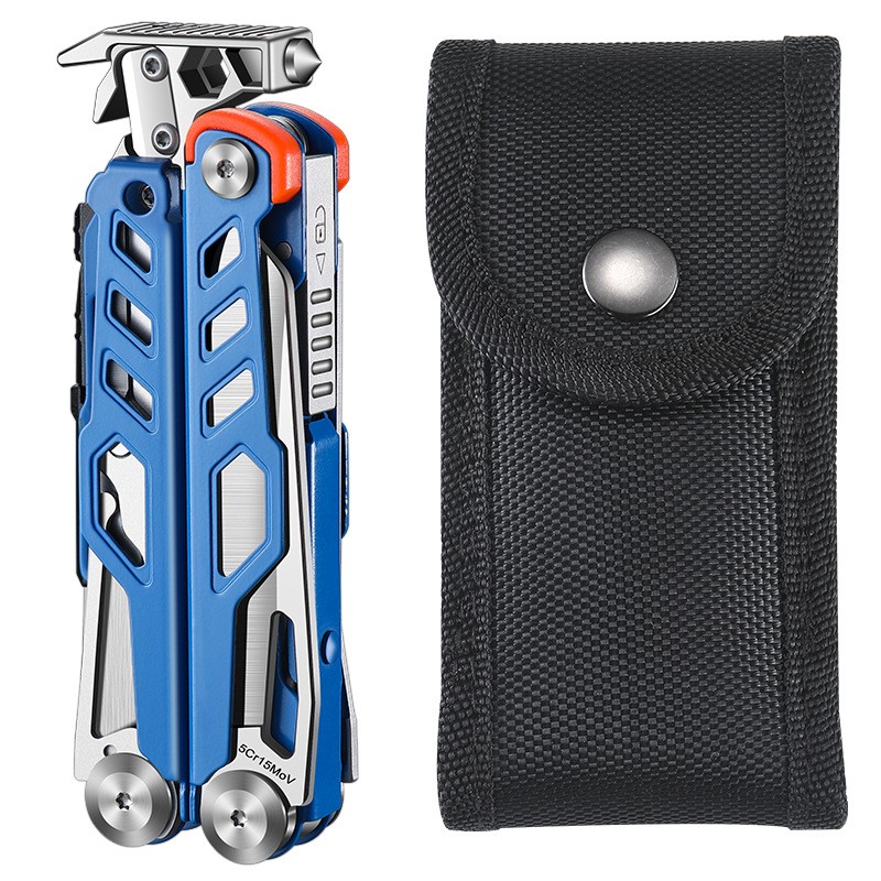 Compact Folding Multi-Tool with Pliers & Blade, Portable Camping & Vehicle Emerg