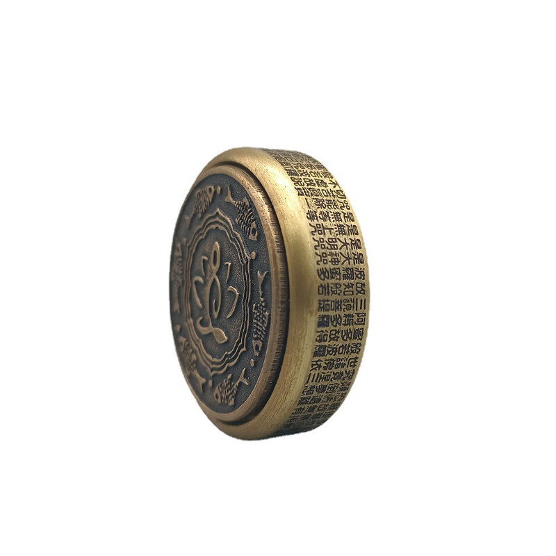 EDC Zen Buddha Fidget Spinner Retro Brass Hand Spinner Decompression Tool Toy