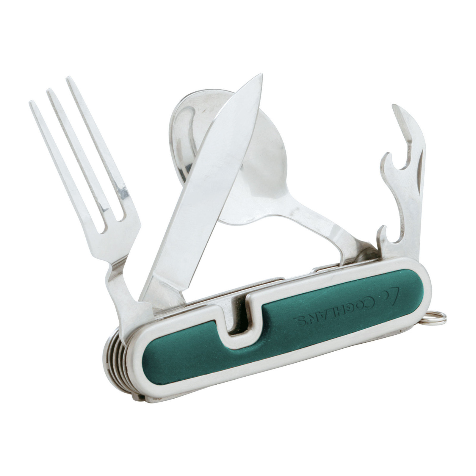 Coghlan’s Stainless Steel Hobo Pocket Knife Folding Cutlery Camp Tool Spoon Fork