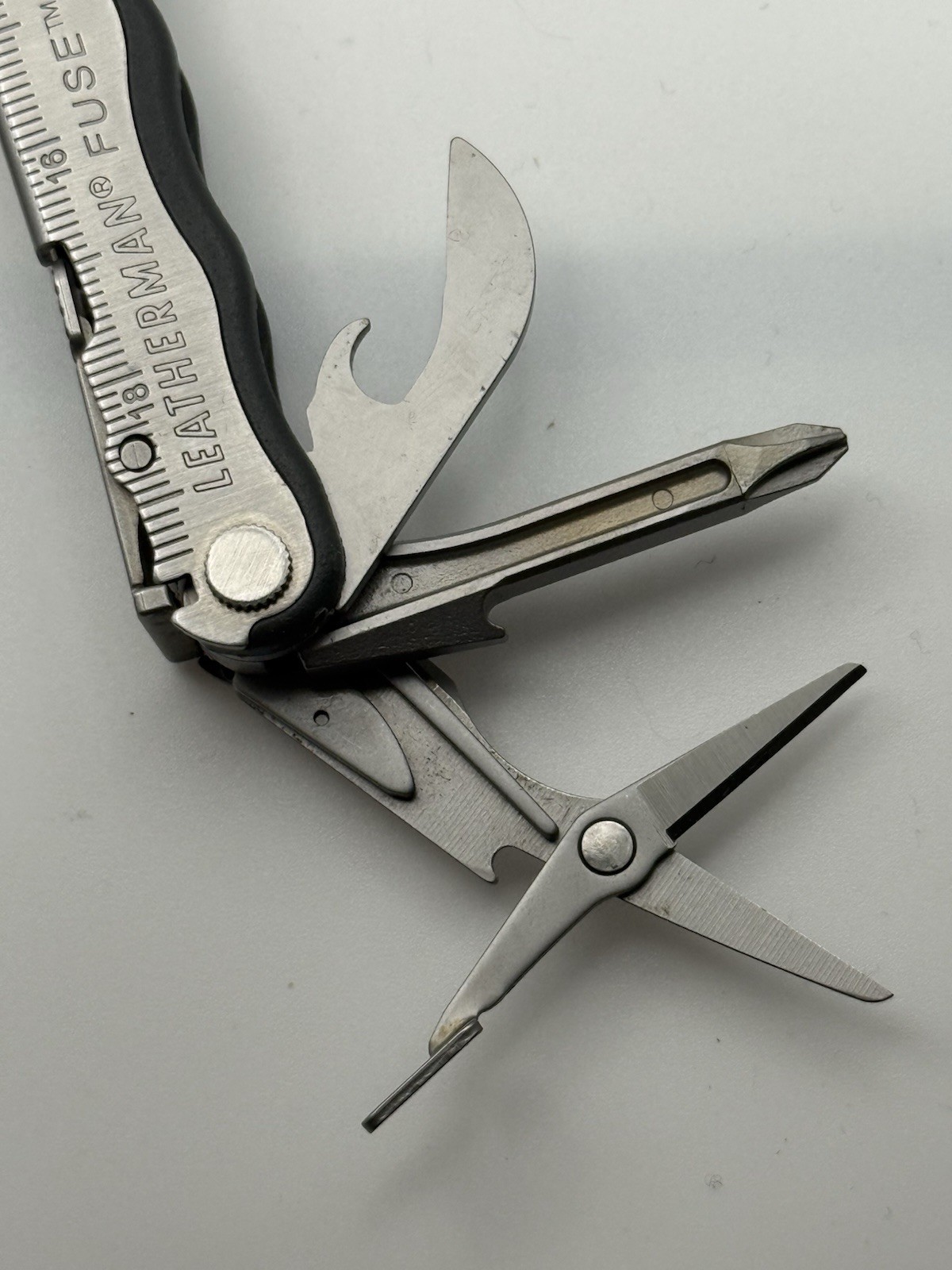 Leatherman Fuse Stainless Steel Multi Tool Folding Knife BROKEN Blade Tip