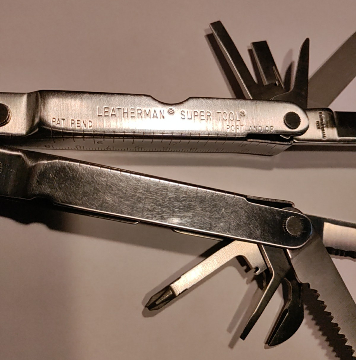 Leatherman Super Multi-Tool 11/96,Stainless,Lightly Used,VGC,Vintage,Fast Ship!!