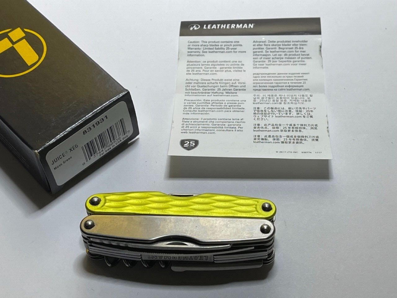 Leatherman Juice XE6 Multi-Tool Moss Green (831931) – New in box