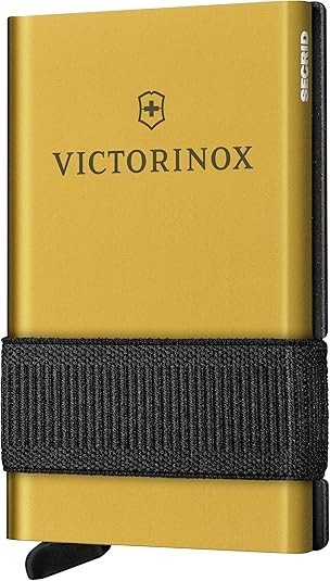 New Victorinox Smart Card Wallet Gold 10 Function Multi Tool Card Holder