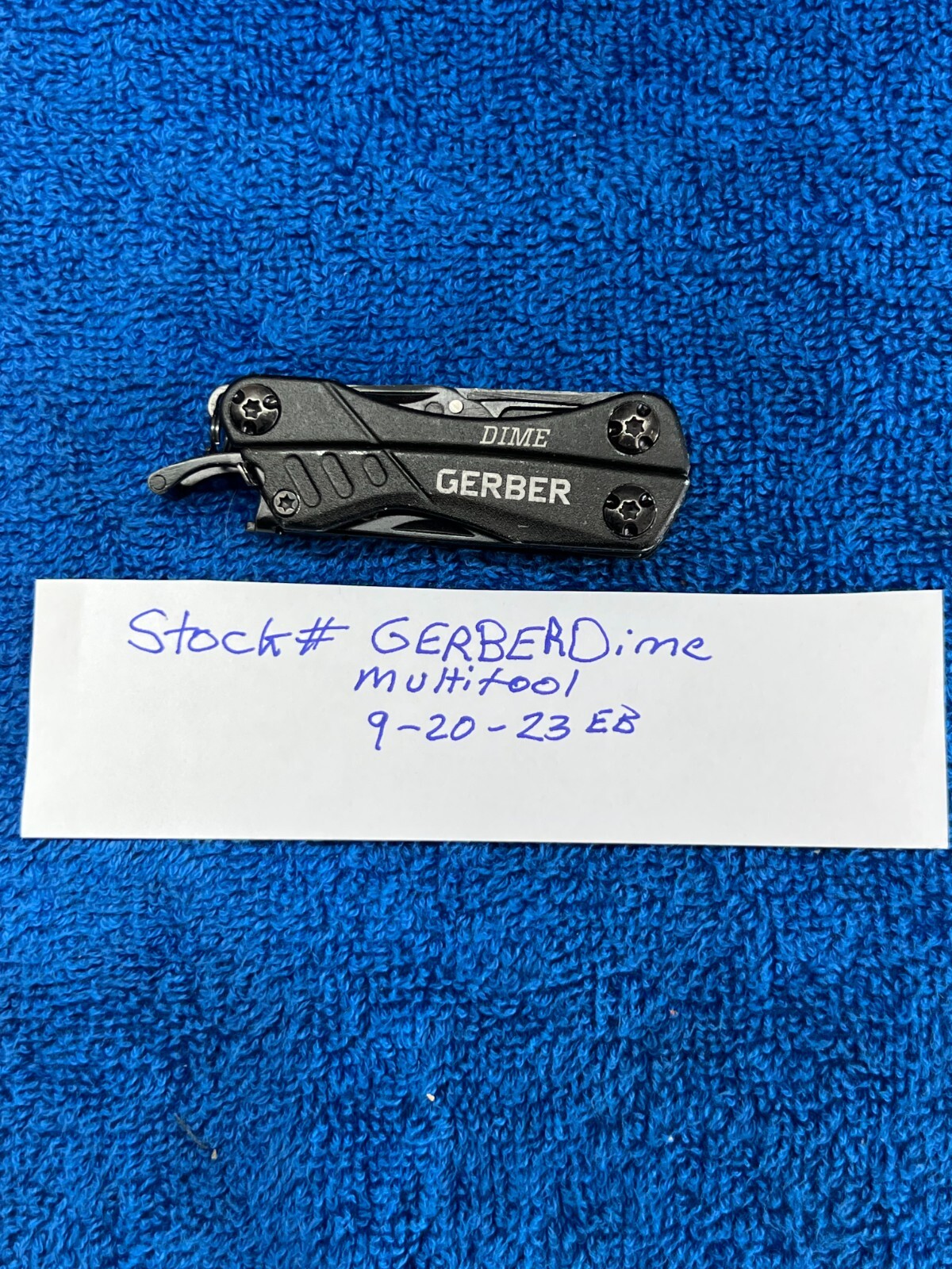 GERBER MICRO MULTI TOOL DIME BLACK COMPACT & LIGHTWEIGHT GENTLY USED 30-G0469