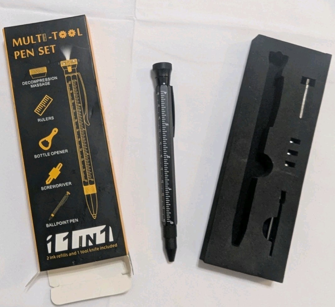 11 in 1 Multi-Tool Pen – Tools for Travel, Camping, Outdoor Activities,Office