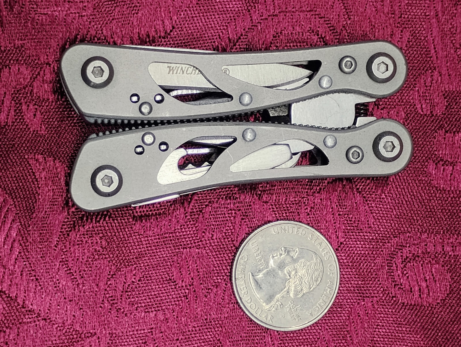 Winchester Multi Tool Keychain Pocket Knife Fishing Hunting Shooting Mini Pliers