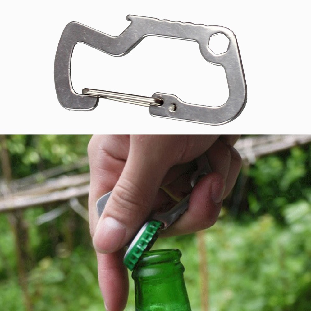 Lightweight Factory Carabiner Bottle Opener 1 Pc 3.3*6.8cm Inner Hexagonal