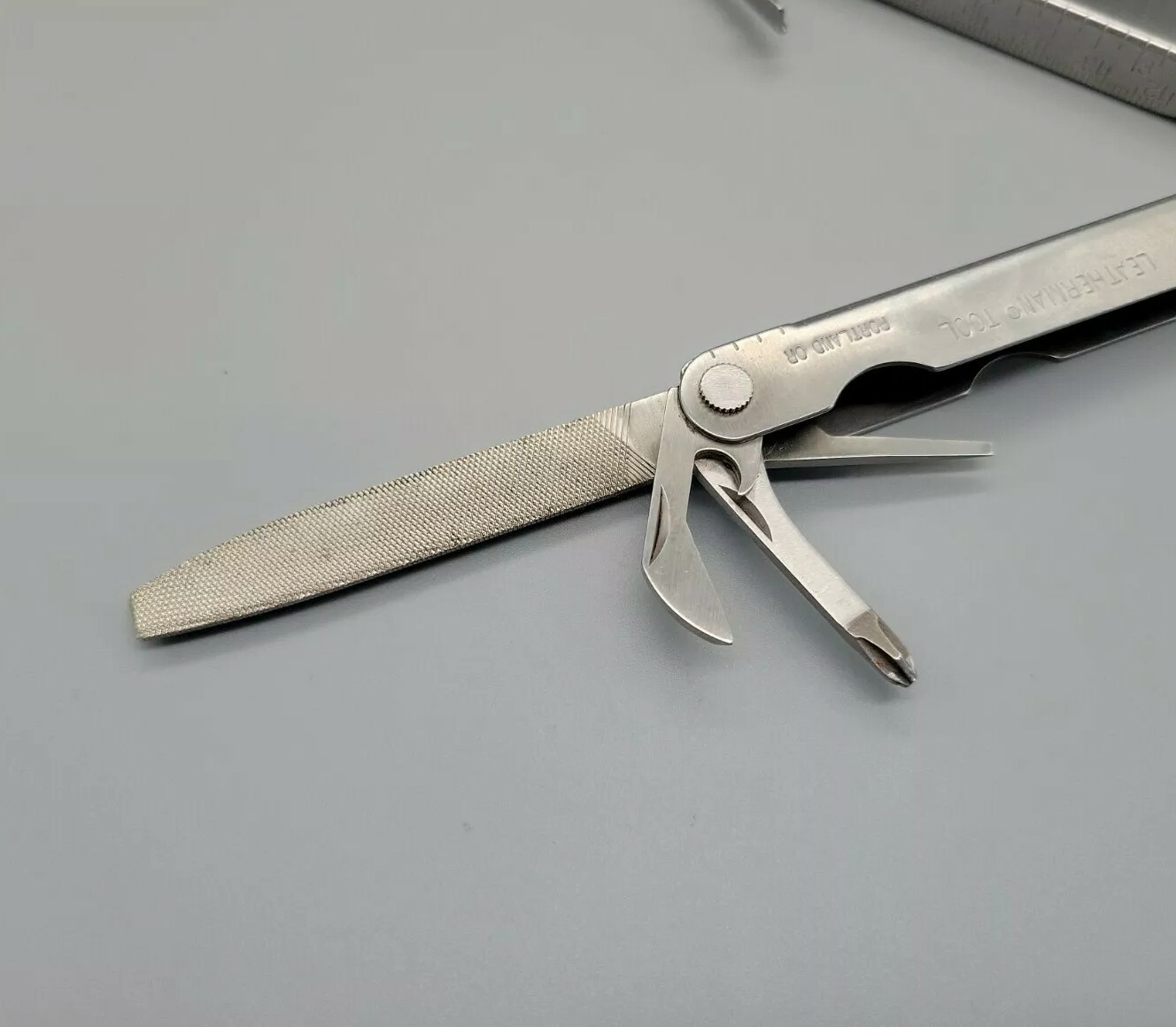 LEATHERMAN PST Multi Tool Scissors Model Dated 0398 – Silver Discontinued USA