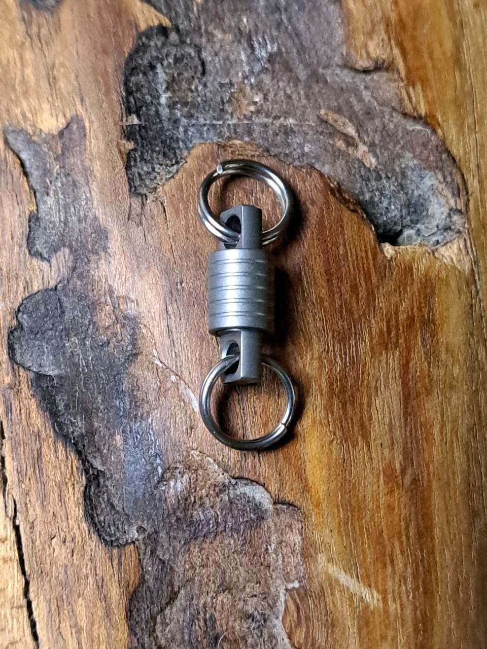 Super Mini Titanium Swivel With 10mm Titanium Keyrings