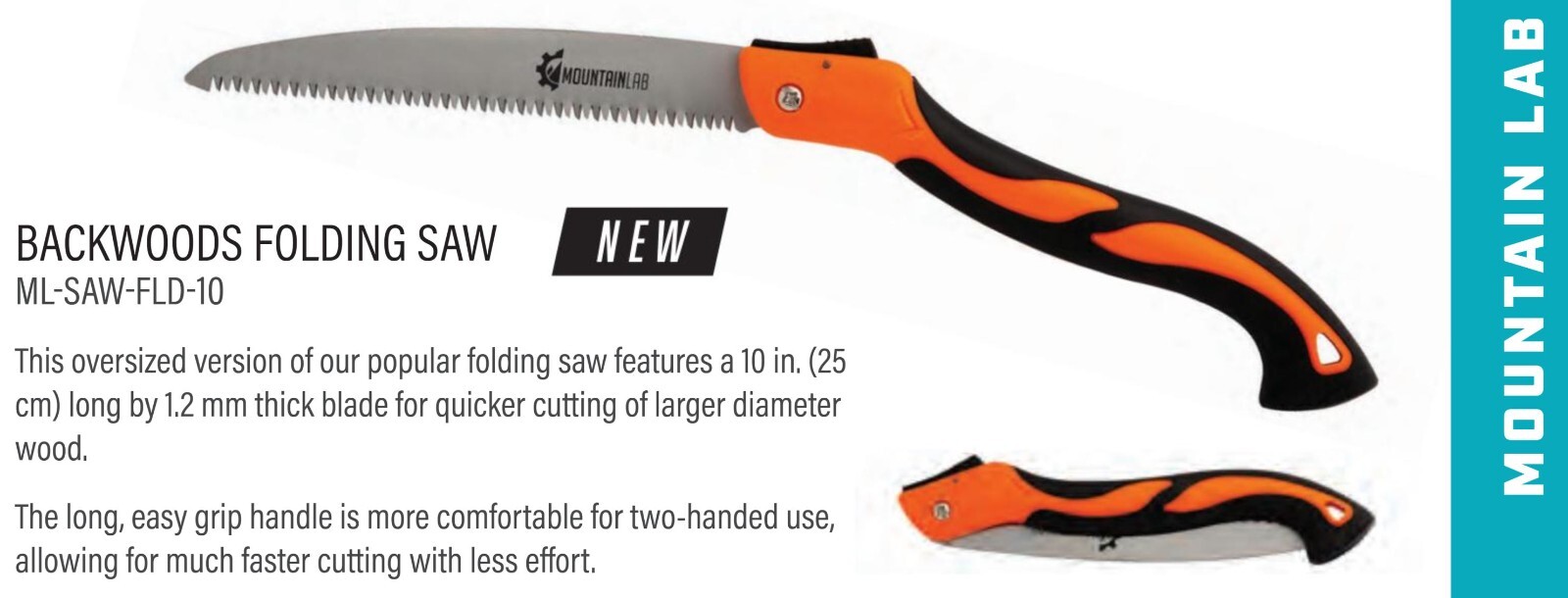 Mountain Lab Backwoods Folding Saw – Trail Saw, Rescue Dirt Bikes, ATV’s, UTV’s
