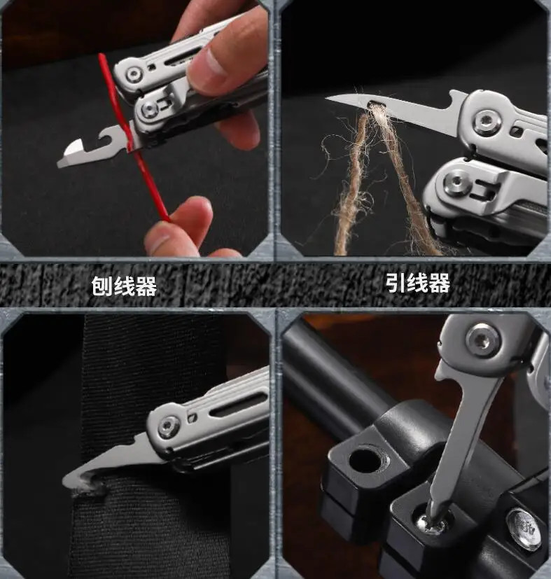 Daicamping DL10 Emergency Plier Folding Knife Multitool Tactical Clamp
