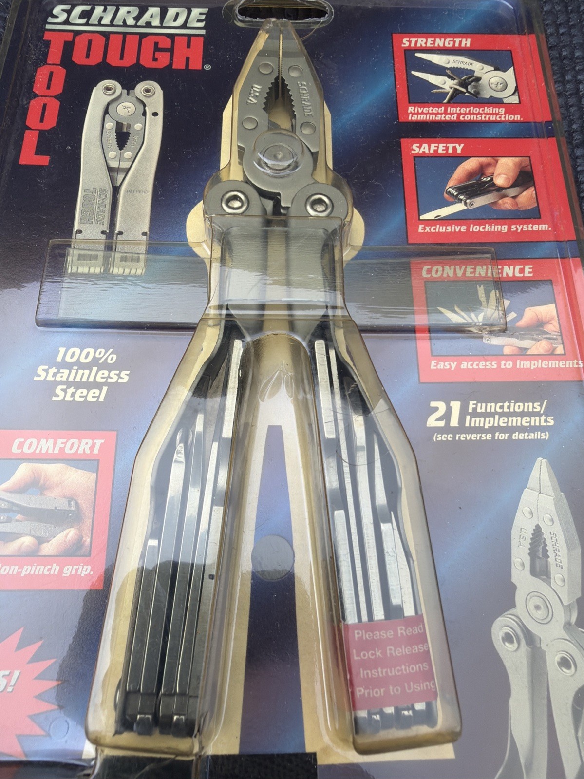 Schrade Tough Tool, ST1NCP- NOS Made in USA Multitool Rare Old Stock