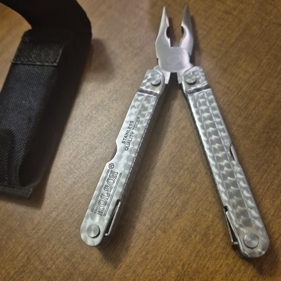 Nylon Pouch advertising US Container Multi Tool Letherman Style ROLSON Stainless