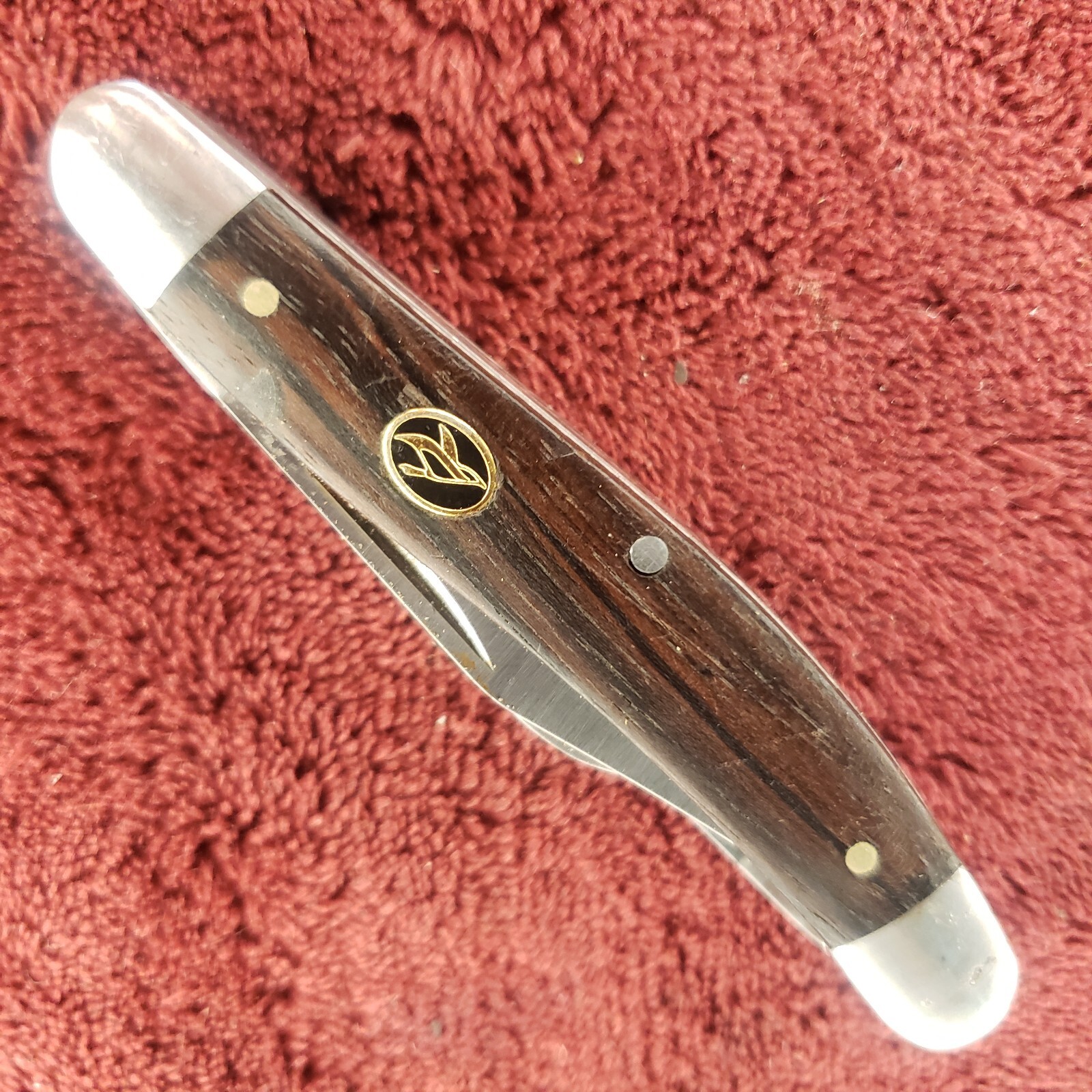REDHEAD Folding Knife 3 Blade Wood Handle 3-1/4”Closed 22048W