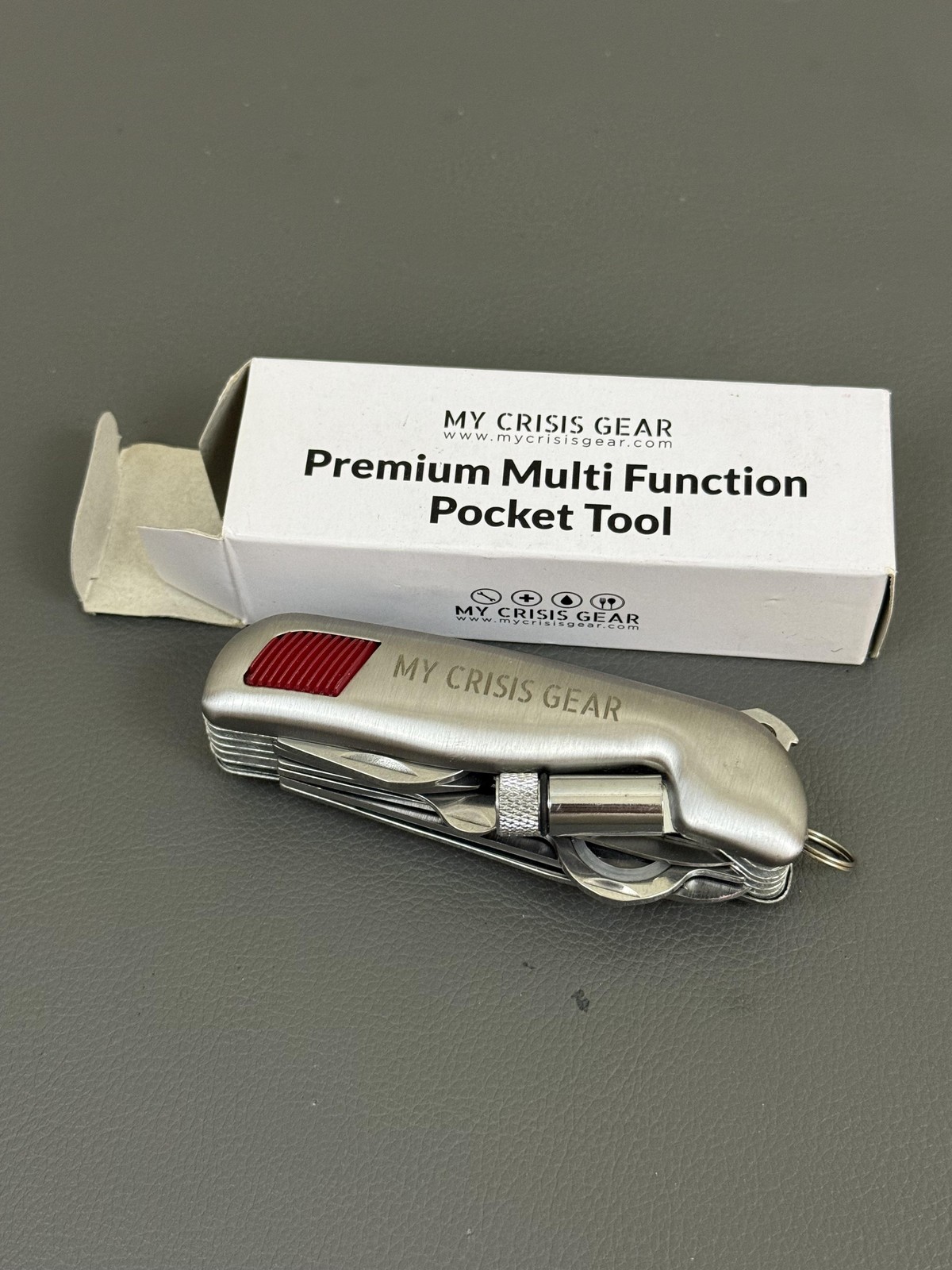 My Crisis Gear Multi Function Pocket Multi Tool Silver Stainless Camping EDC