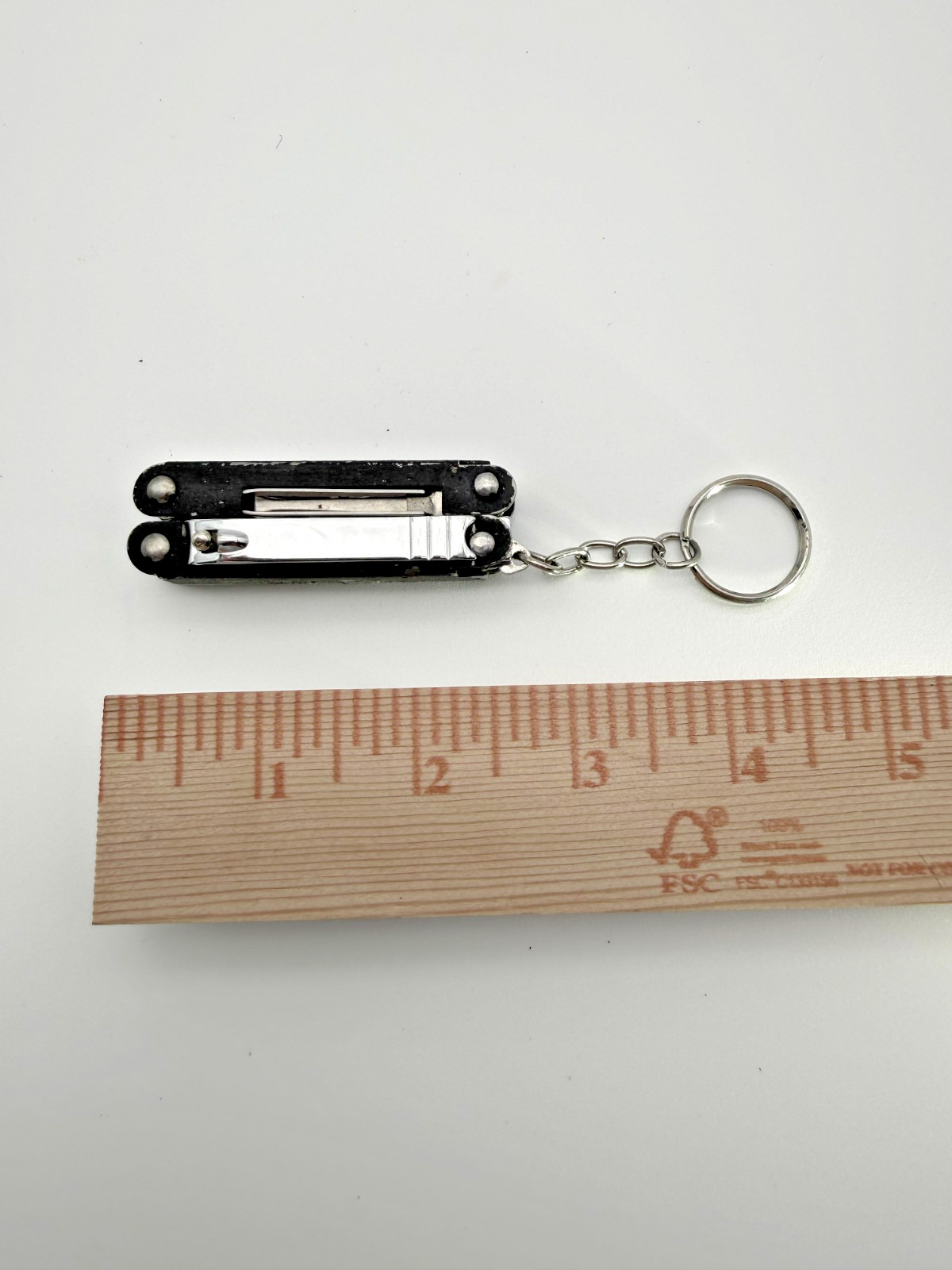 Mini Multi Tool Keychain Scissors Nail File Knife Screwdriver Compact EDC