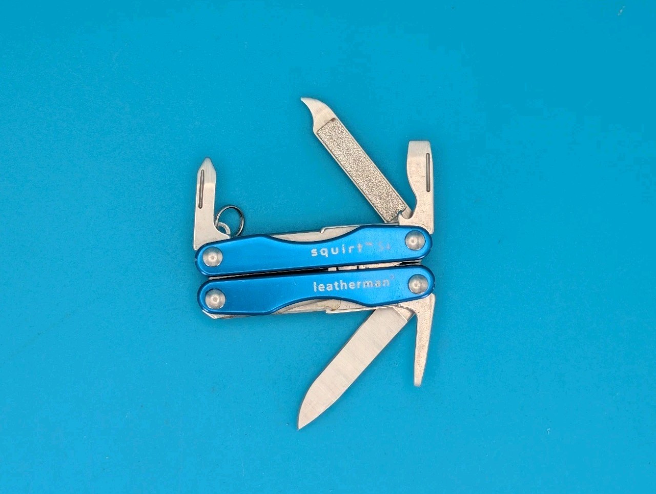 Leatherman Squirt S4 Multi-Tool, Key Ring, Retired, BLUE!