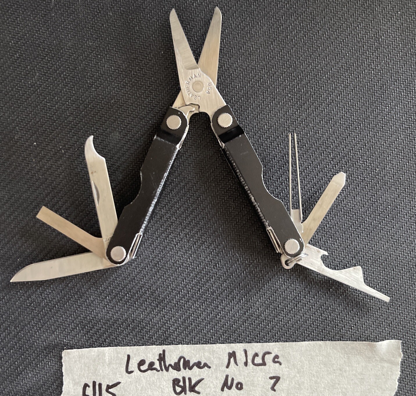 Leatherman Micra Multi-Tool Knife, Scissors- Black