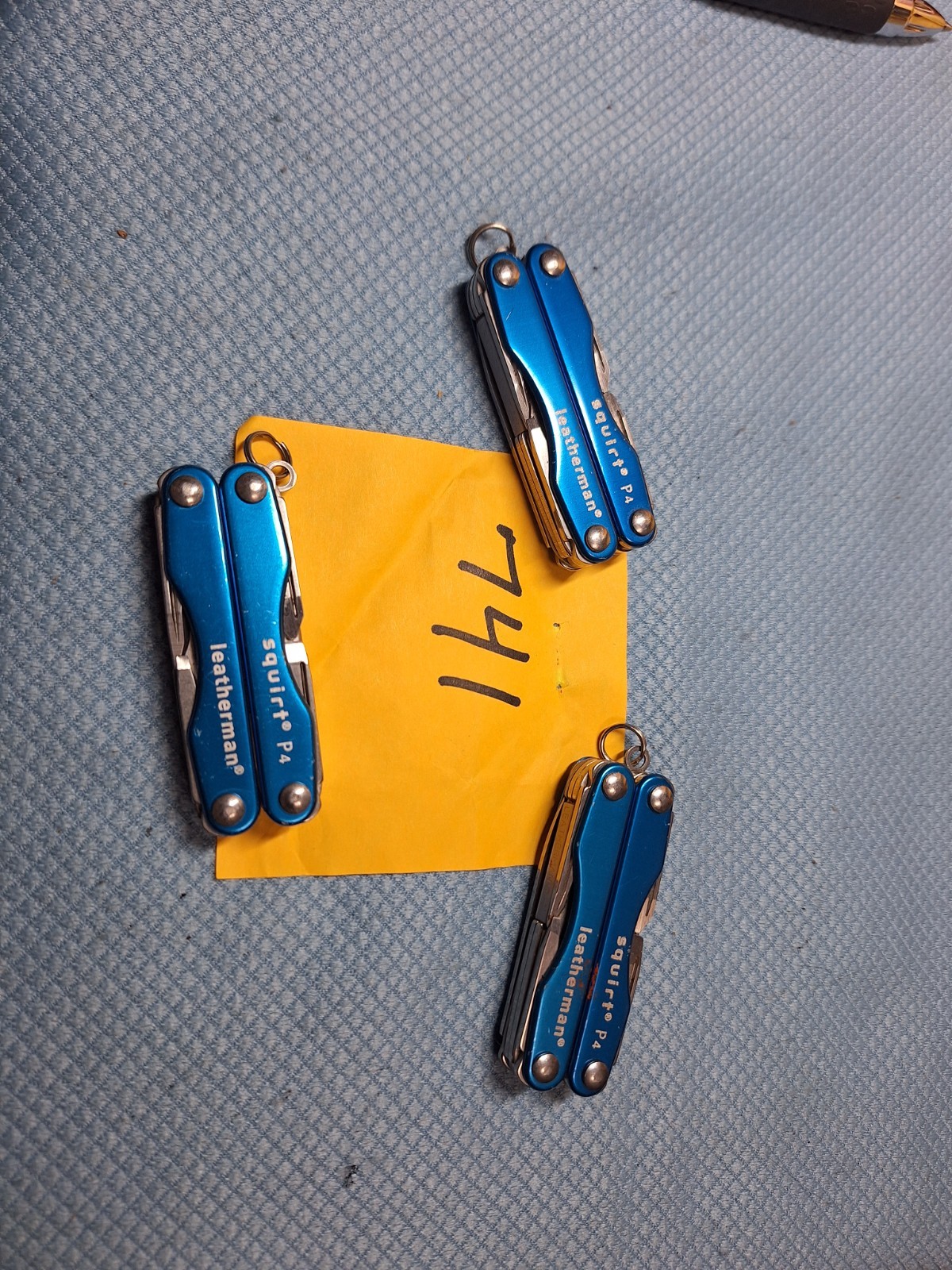 3 LEATHERMAN P4 Blue Multi Tools excellent Lot 741