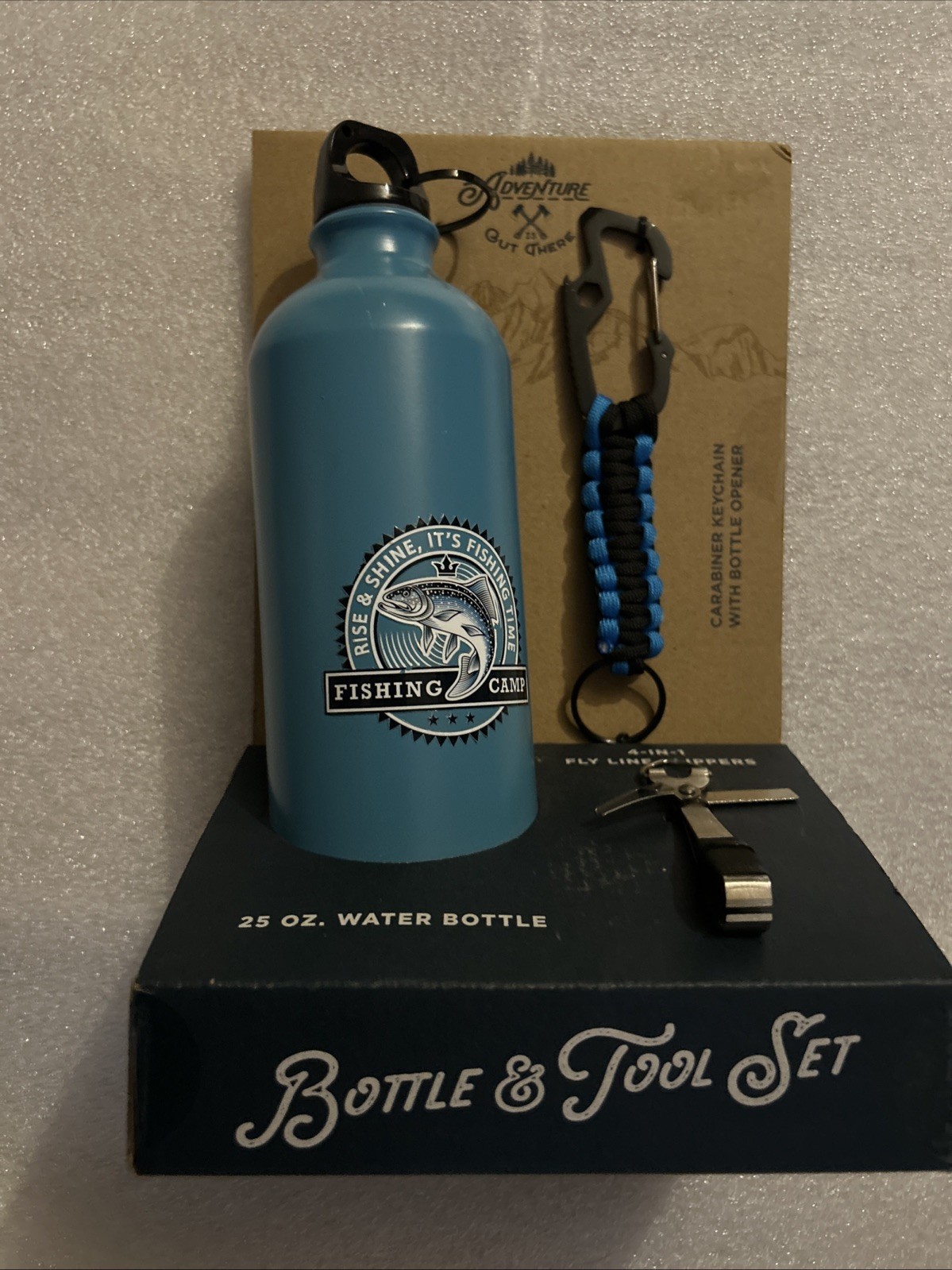 Adventure Water Bottle & Fishing Tool Set