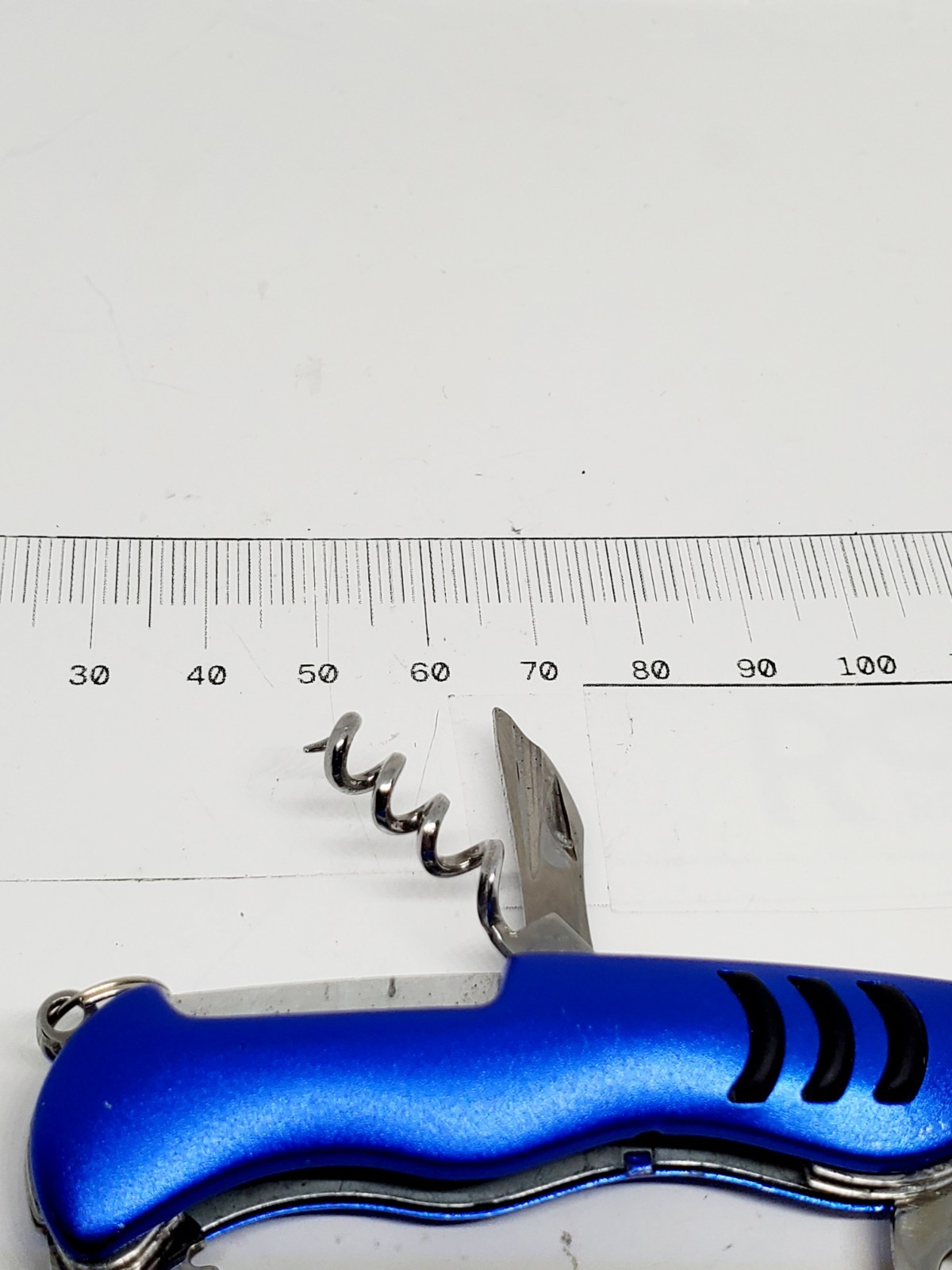 Stainless Steel Pocket Knife blue 6-in-1