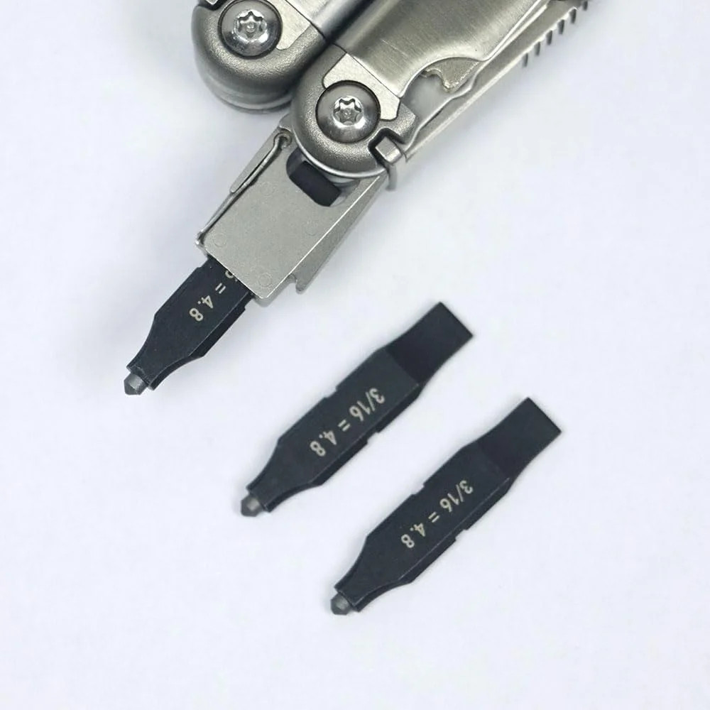 3Pack Glass Breaker Bit Set for Leatherman, Replacement Double-Ended Flat Screwd